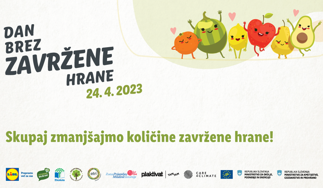 3. Slovenski dan brez zavržene hrane – 24. april 2023